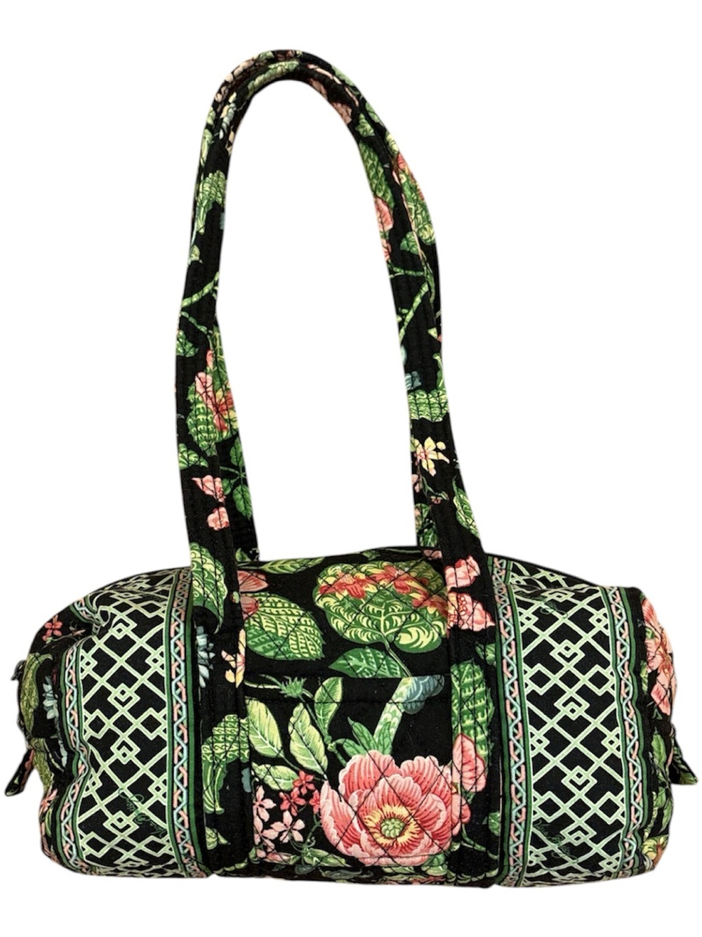 Vera Bradley Botanical Vintage 2007 Floral Quilted Shoulder Handbag Purse